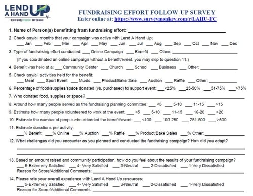 Follow Up Survey