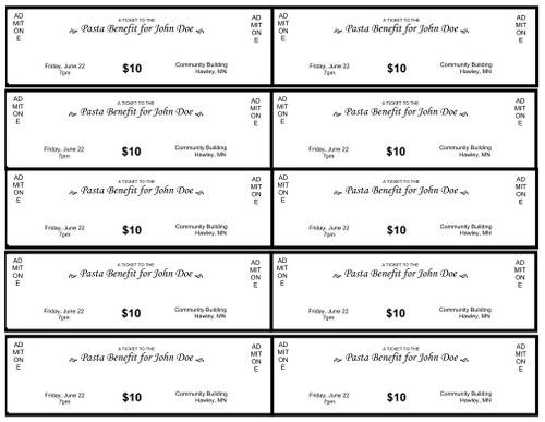 Ticket Template